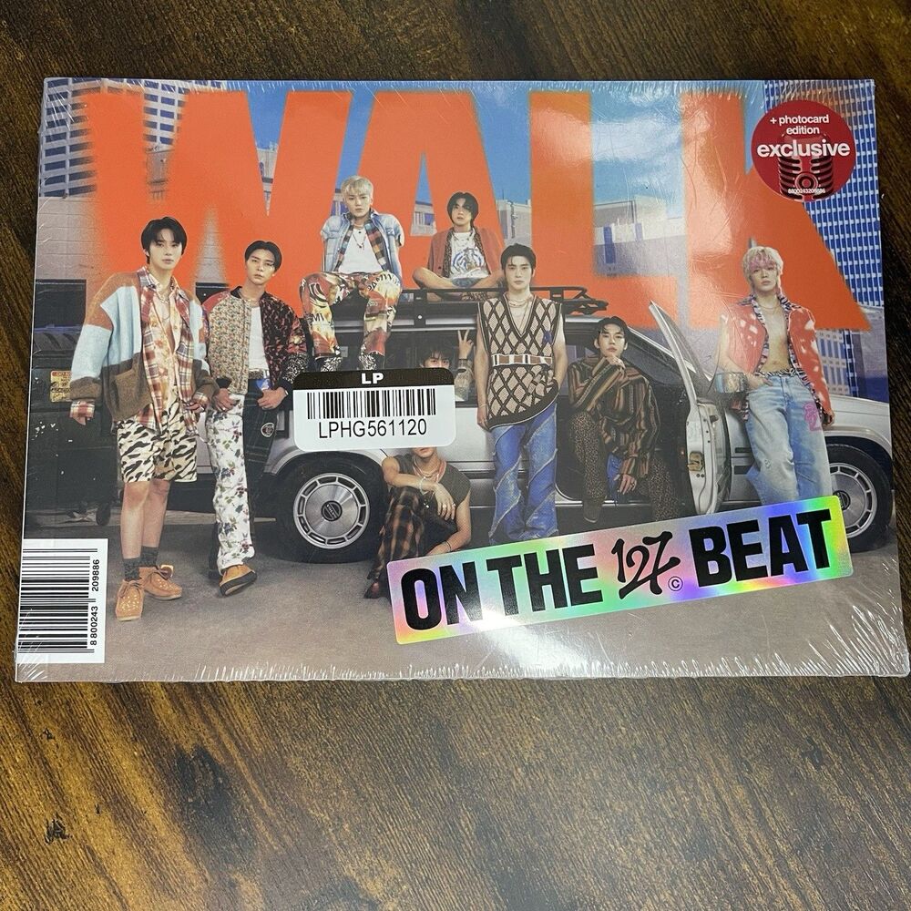 NCT 127  -  Walk – the 6th Album - CD  Target Photo Card Edition Torn Packaging